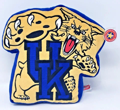 KENTUCKY WILDCATS STUFFED PLUSH MASCOT THROW PILLOW HERRINGTON BEARS Cover