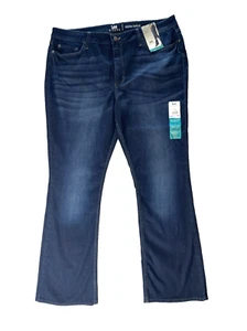 Lee Riders Mid Rise Bootcut Jeans Women's 20w Blue Denim stretch NWT - Picture 1 of 18
