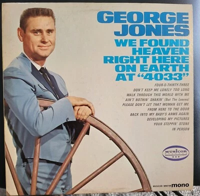 George Jones "We Found Heaven Right Here on Earth" Vinyl LP MUSICOR 1966 RARE - Image 1 of 2