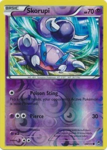 Pokemon - Skorupi - 38/111 - Common - Reverse Holo - XY - Furious Fists - NM - Picture 1 of 1