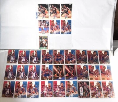 Lote 33+1 Flair Usa Basketball 1994 Isiah Thomas Card Pistons Detroit Hof Skybox - Imagem 1 de 4