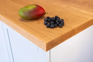 Prime Oak Full Stave Worktop - UK Made - Solid Oak Worktop - Wood Countertop - Picture 1 of 8