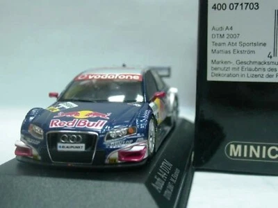 WOW EXTREMELY RARE Audi A4 RWD #3 Ekstrom Champion DTM 2007 1:43 Minichamps-RS4 - Image 1 of 3