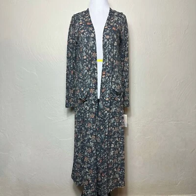 LuLaRoe Women’s Sarah Open Front Floral Cardigan Duster L/S Pockets Small NWT! - Image 1 of 4
