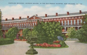 Edificio Pontalba - Jackson Square - Nueva Orleans, Louisiana - lino sin publicar - Imagen 1 de 3