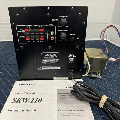 MÓDULO AMPLIFICADOR SUBWOOFER ALIMENTADO ONKYO SKW-110 (SOLO MÓDULO AMPLIFICADOR) - PROBADO Foto 1 de 4