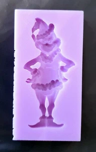 GRINCH 2D SILIKONFORM FÜR TORTENAUFLEGER, SCHOKOLADE, TON, HARZ UND MEHR - Bild 1 von 2