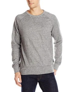 French Connection Men's Big Sur Pocket Crew Neck Sweatshirt, Charcoal, XL - NEW - Picture 1 of 2