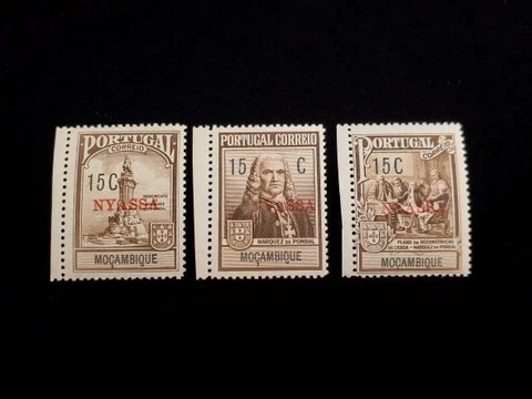 Nyassa Scott # RA1-RA3 Set Mint Never Hinged Cover