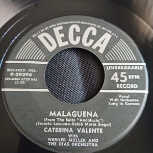 Caterina Valente - Malaguena / Mambo From Chile (Decca 9-29394) - Picture 1 of 2