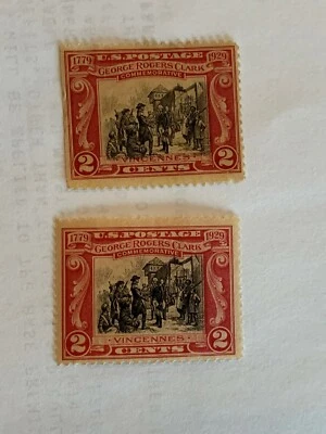 1929 Rogers/Clark commemorative  mint 2c stamp - Image 1 of 2