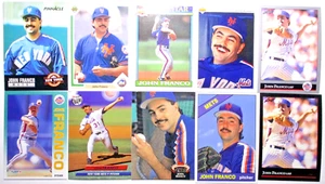 Lote de 10 tarjetas de béisbol John Franco - New York Mets Vintage P - Lote #38B - Imagen 1 de 7
