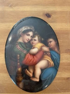 antique painting on porcelain made in Germany - Picture 1 of 6