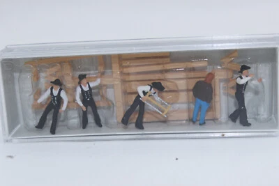 Preiser 10376 Zimmerleute Zimmerer 1:87 5 Figuren für Landschaft H0 NEU OVP
