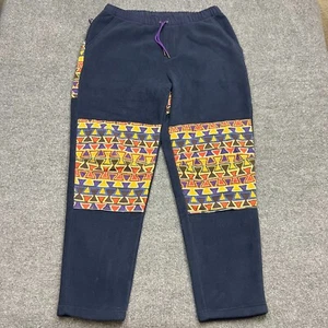 Patagonia Synchilla Fleece Pants Mens XL Navy Patch Bottoms Pull On Lightweight - Picture 1 of 13
