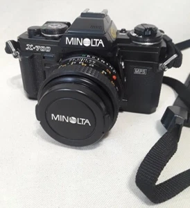Vtg. Black MINOLTA X-700 35MM Film MPS Camera with 50MM 1: 1.7 Lens - Untested - Picture 1 of 9