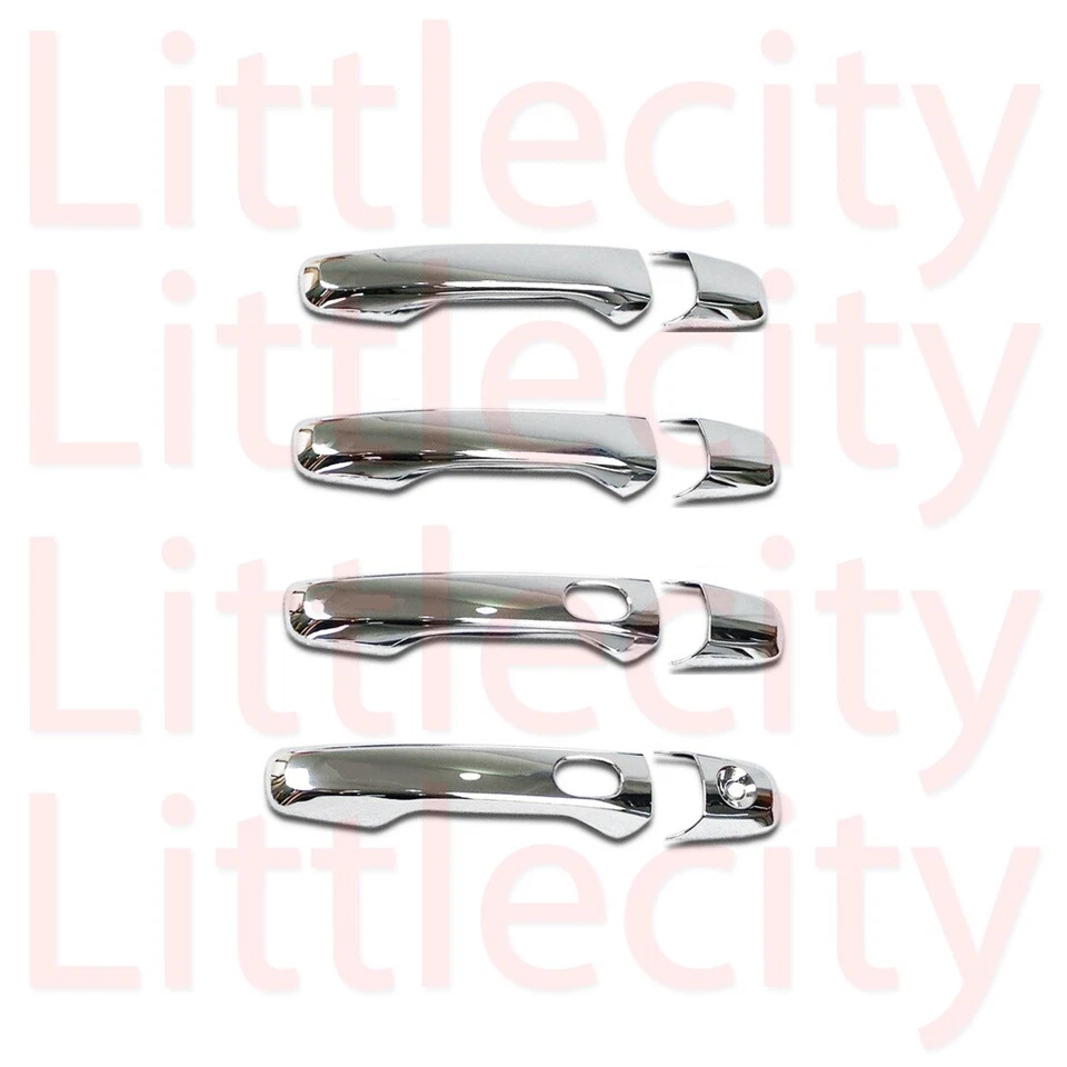 Fit: 2010-14 15 16 17 18 2019  FORD Taurus + X Chrome Handle Cover  W/ Smart K - Image 1 of 1