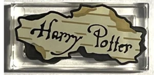 LEGO Decorated Tile 1x2 Harry Potter Goblet of Fire and Parchment Paper - Picture 1 of 1