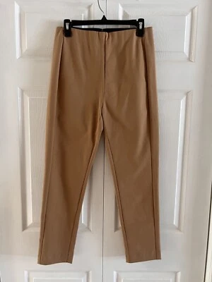 Soft Surroundings Size 8P Camel Color Pull On Pants 26” Inseam Rear Zip - Image 1 of 4