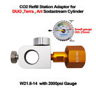 W21.8 Quick Connect Adapter Nachfllstation fr SodaStream Terra Art Cylinder