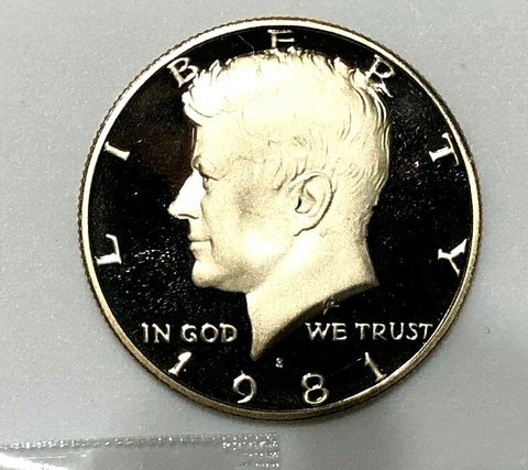 1981  S KENNEDY HALF DOLLAR  Proof From Proof Set Cover