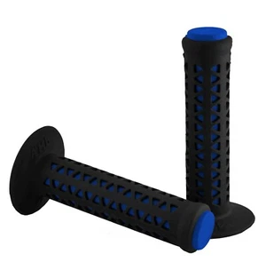 AME Old School BMX Grips Unitron Dual Color Black over Blue GT SE - SHIPS FAST - Picture 1 of 1