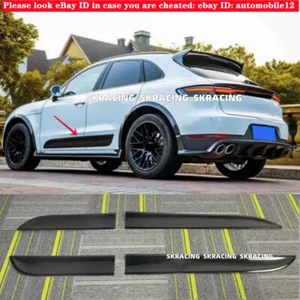 Juego de cuchillas laterales embellecedores de panel de puerta de fibra de carbono para Porsche Macan 2014-2023 - Imagen 1 de 13