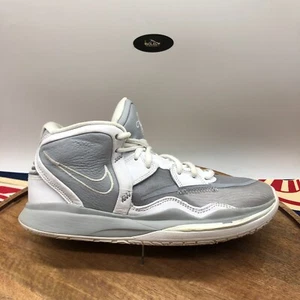 Nike Mens Kyrie Irving Infinity 8 TB Wolf Grey White DO9616-001 Shoes Size 9.5 - Picture 1 of 10