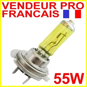 AMPOULE LAMPE H7 55W JAUNE YELLOW 3000K HALOGENE POUR FEU PHARE XENON 12V PX26d - Imagen 1 de 21