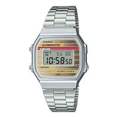 Orologio CASIO A168WEHA-9AEF Acciaio Digitale Chrono Alarm Unisex VINTAGE - Immagine 1 di 3