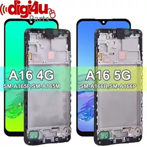 For Samsung Galaxy A16 4G/5G SM-A165 A166B LCD Display Screen Replacement+Frame - Afbeelding 1 van 8