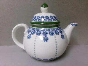 Villeroy & Boch Dresden Teapot Saxony # 5031 - Blue Flowers - 7" High - Picture 1 of 11