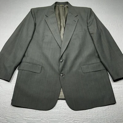 Tom James Executive Blazer Mens 48 Green Single Breast Two Button Union Made - Image 1 of 4