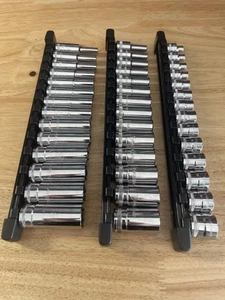 GearWrench 3/8” Metric Shallow Mid Deep Sockets 80552 80554S 80554 - Picture 1 of 5