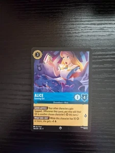 Disney Lorcana Fabled - Alice - Growing Girl #160/204 - Super Rare (Non-Foil) - Picture 1 of 2