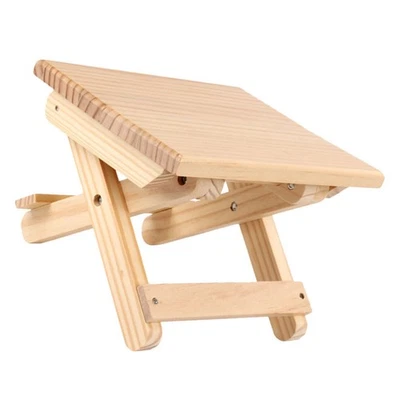 1Pc Wooden Foldable Stool Lightweight Portable Fishing Chair for Garden Outdoor - Image 1 of 4