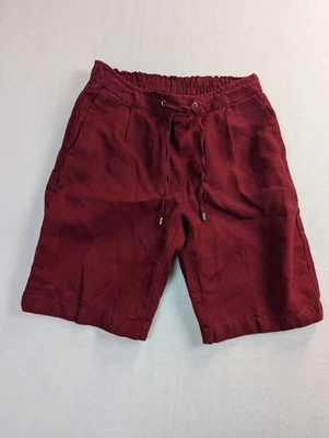 Pantalones Cortos Mujer Chicos Lino Talla 00 XS/2Lino Granate Foto 1 de 4