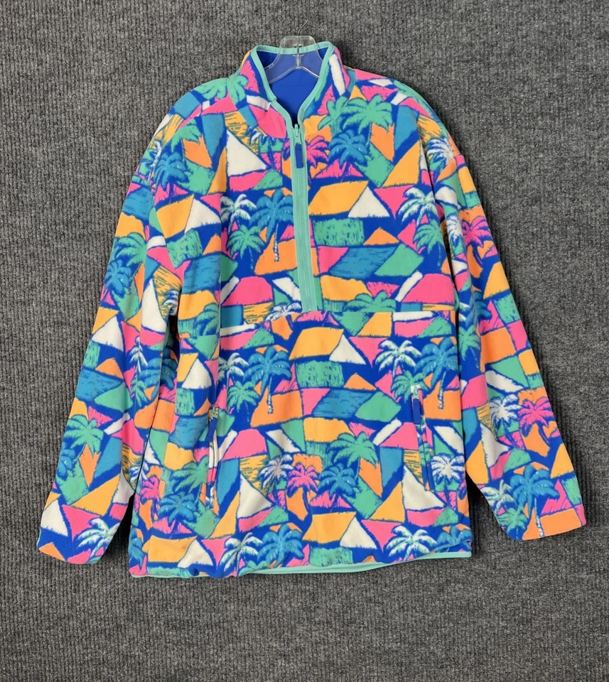 Chaqueta reversible Chubbies para hombre The Lineup talla XL colorida palmeras preppy Foto 1 de 4