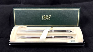 CROSS LADIES' CENTURY "SHELL" BALLPOINT PEN, 0.5mm PENCIL & SHEATH  #354105 - Picture 1 of 11