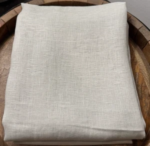 West Elm SHEER European Flax Linen Curtain Panel 48x84 Stone Gray - Picture 1 of 4