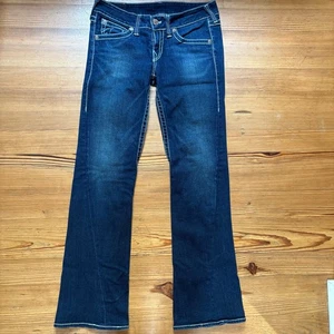 Jeans bootcut True Religion lavaggio scuro vita bassa TAGLIA 32 - Foto 1 di 6