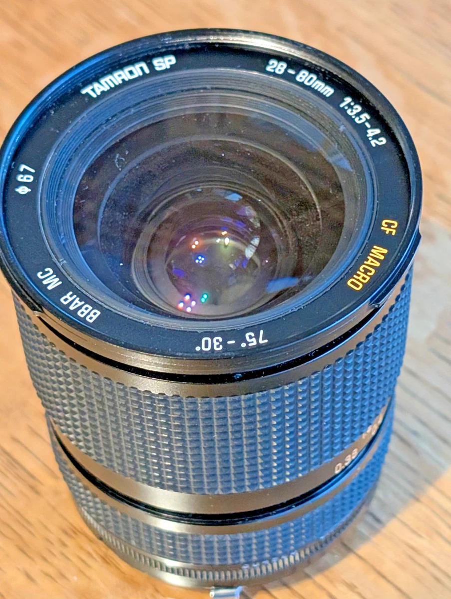 Tamron SP Camera Lenses 28-80mm Focal f/3.5-4.2 Maximum Aperture