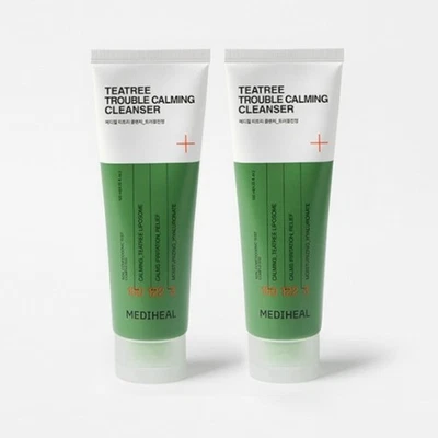 Limpiador calmante MEDIHEAL Tea Tree Trouble 120 ml x 2 acné y piel sensible Foto 1 de 4
