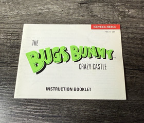 The Bugs Bunny Crazy Castle Nintendo  NES Instruction Manual Only