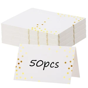 50Pcs Place Cards for Table Setting 4.49x3.54 Inches Name Cards for Table Set... - Picture 1 of 7