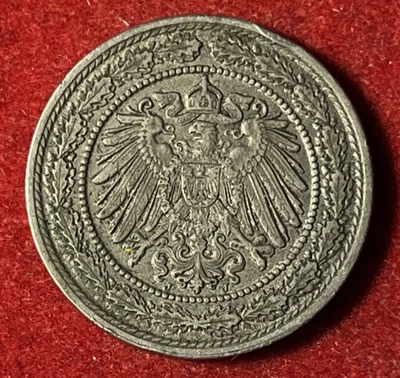 Germany 20 Pfennig 1890 J Copper-Nickel Coin KM#13 T8190 - Image 1 of 2