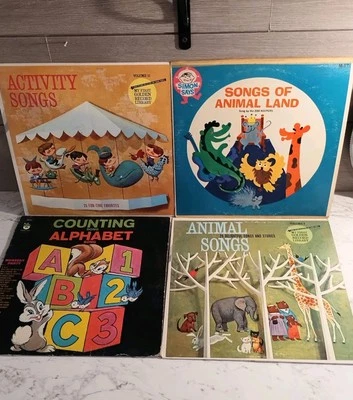 Vintage My First Golden Record Library Vol 4 & 11  Children's Music Album  1962 - Image 1 of 4