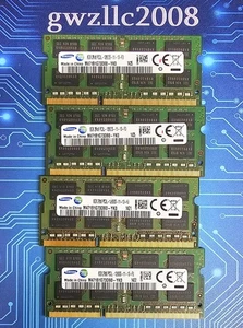 32GB (4x8GB) PC3L-12800s DDR3-1600MHz 2Rx8 Non-ECC Samsung M471B1G73DB0-YK0 #A29 - Picture 1 of 2
