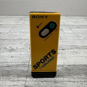Sony Sports FM Walkman SRF-5 Stereo Radio gelb getestet und funktionsfähig - Bild 1 von 8