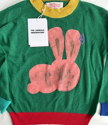 Nuevo Suéter The Animals Observatory Arty Bull Tejido Bloque de Color 6 8 Y (16016B) Foto 1 de 4